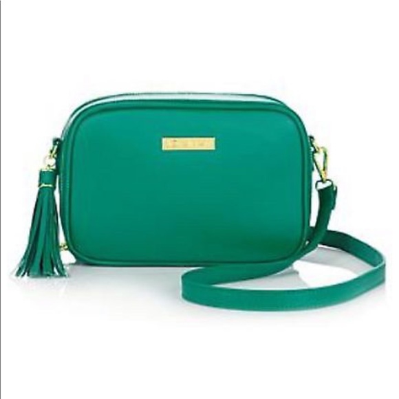 Joy & Iman Handbags - Joy & Iman Green leather RFID - proof crossbody